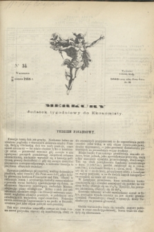 Merkury : dodatek tygodniowy do Ekonomisty. 1868, nr 34 (26 sierpnia)