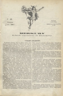 Merkury : dodatek tygodniowy do Ekonomisty. 1868, nr 42 (21 października)