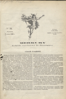 Merkury : dodatek tygodniowy do Ekonomisty. 1868, nr 52 (30 grudnia)