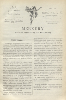 Merkury : dodatek tygodniowy do Ekonomisty. 1869, N. 3 (20 stycznia)