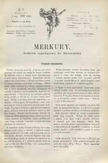 Merkury : dodatek tygodniowy do Ekonomisty. 1869, N. 7 (17 lutego)