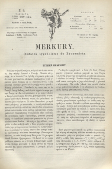 Merkury : dodatek tygodniowy do Ekonomisty. 1869, N. 9 (3 marca)