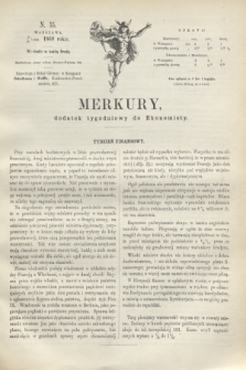 Merkury : dodatek tygodniowy do Ekonomisty. 1869, N. 15 (14 kwietnia)