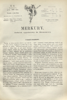 Merkury : dodatek tygodniowy do Ekonomisty. 1869, N. 21 (26 maja)