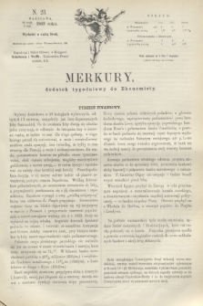 Merkury : dodatek tygodniowy do Ekonomisty. 1869, N. 23 (9 czerwca)