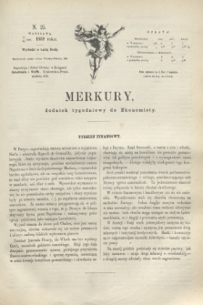 Merkury : dodatek tygodniowy do Ekonomisty. 1869, N. 25 (23 czerwca)
