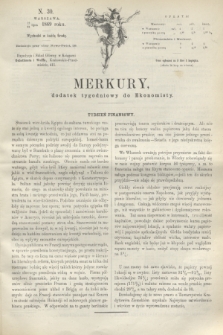 Merkury : dodatek tygodniowy do Ekonomisty. 1869, N. 30 (28 lipca)