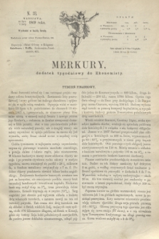 Merkury : dodatek tygodniowy do Ekonomisty. 1869, N. 31 (4 sierpnia)
