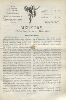 Merkury : dodatek tygodniowy do Ekonomisty. 1869, N. 36 (8 września)
