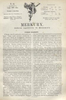Merkury : dodatek tygodniowy do Ekonomisty. 1869, N. 44 (3 listopada)