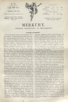 Merkury : dodatek tygodniowy do Ekonomisty. 1869, N. 45 (10 listopada)
