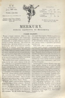 Merkury : dodatek tygodniowy do Ekonomisty. 1869, N. 47 (24 listopada) + dod.