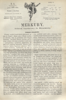 Merkury : dodatek tygodniowy do Ekonomisty. R.5 [!], N. 11 (16 marca 1870) + dod. + wkładka