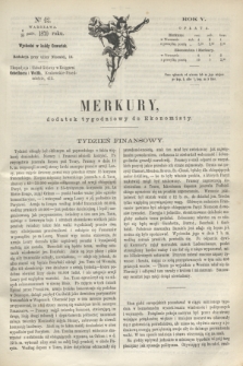 Merkury : dodatek tygodniowy do Ekonomisty. R.5 [!], N. 42 (20 października 1870)
