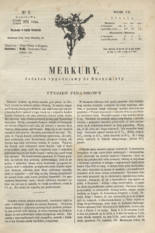 Merkury : dodatek tygodniowy do Ekonomisty. R.6, № 9 (2 marca 1871)