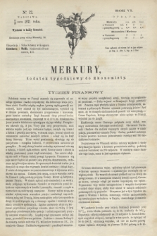 Merkury : dodatek tygodniowy do Ekonomisty. R.6, № 12 (23 marca 1871)
