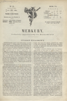 Merkury : dodatek tygodniowy do Ekonomisty. R.6, № 25 (22 czerwca 1871)
