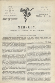 Merkury : dodatek tygodniowy do Ekonomisty. R.6, № 33 (17 sierpnia 1871)