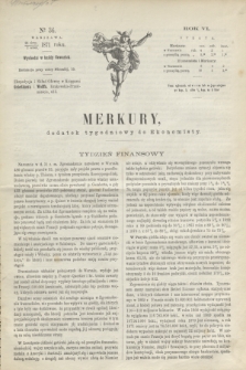 Merkury : dodatek tygodniowy do Ekonomisty. R.6, № 36 (7 września 1871)