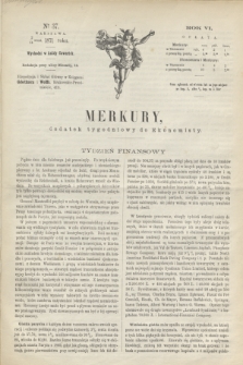 Merkury : dodatek tygodniowy do Ekonomisty. R.6, № 37 (14 września 1871)