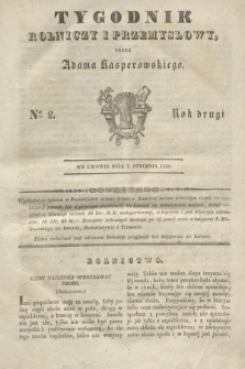 Tygodnik Rolniczy i Przemysłowy. R.2, Ner 2 (7 stycznia 1839)