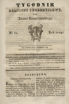 Tygodnik Rolniczy i Przemysłowy. R.2, Ner 14 (1 kwietnia 1839)