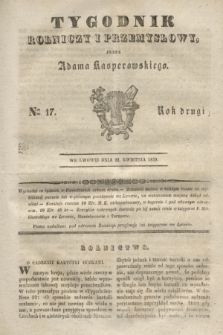 Tygodnik Rolniczy i Przemysłowy. R.2, Ner 17 (22 kwietnia 1839)