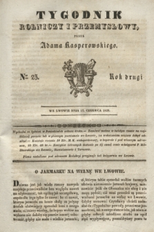 Tygodnik Rolniczy i Przemysłowy. R.2, Ner 25 (17 czerwca 1839)
