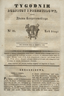 Tygodnik Rolniczy i Przemysłowy. R.2, Ner 26 (24 czerwca 1839)