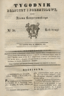 Tygodnik Rolniczy i Przemysłowy. R.2, Ner 39 (23 września 1839)