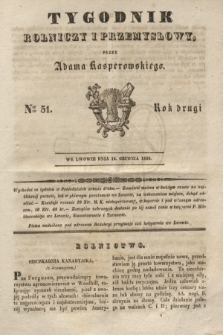 Tygodnik Rolniczy i Przemysłowy. R.2, Ner 51 (16 grudnia 1839)