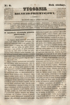 Tygodnik Rolniczo-Przemysłowy. R.7, Nro. 6 (5 lutego 1844)