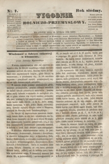 Tygodnik Rolniczo-Przemysłowy. R.7, Nro. 7 (12 lutego 1844)