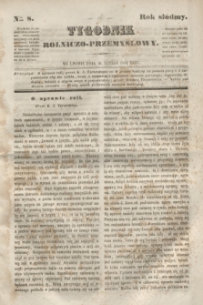 Tygodnik Rolniczo-Przemysłowy. R.7, Nro. 8 (19 lutego 1844) + wkładka