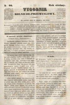 Tygodnik Rolniczo-Przemysłowy. R.7, Nro. 26 (24 czerwca 1844)