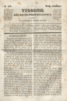 Tygodnik Rolniczo-Przemysłowy. R.7, Nro. 38 (16 września 1844)