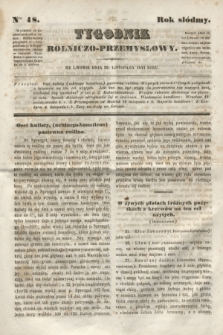 Tygodnik Rolniczo-Przemysłowy. R.7, Nro. 48 (25 listopada 1844)