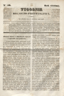 Tygodnik Rolniczo-Przemysłowy. R.7, Nro. 49 (2 grudnia 1844)