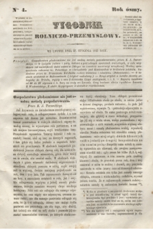 Tygodnik Rolniczo-Przemysłowy. R.8, Nro. 4 (27 stycznia 1845)