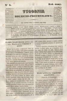 Tygodnik Rolniczo-Przemysłowy. R.8, Nro. 5 (3 lutego 1845) + dod.