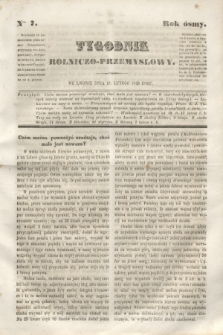 Tygodnik Rolniczo-Przemysłowy. R.8, Nro. 7 (17 lutego 1845)