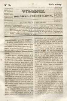 Tygodnik Rolniczo-Przemysłowy. R.8, Nro. 8 (24 lutego 1845) + wkładka