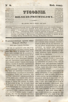 Tygodnik Rolniczo-Przemysłowy. R.8, Nro. 9 (3 marca 1845) + dod. + wkładka
