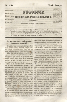 Tygodnik Rolniczo-Przemysłowy. R.8, Nro. 12 (24 marca 1845)
