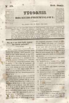 Tygodnik Rolniczo-Przemysłowy. R.8, Nro. 13 (31 marca 1845)