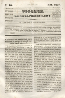 Tygodnik Rolniczo-Przemysłowy. R.8, Nro. 16 (21 kwietnia 1845)