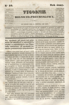 Tygodnik Rolniczo-Przemysłowy. R.8, Nro. 32 (11 sierpnia 1845) + wkładka