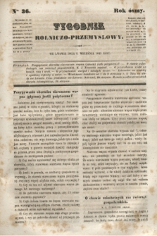 Tygodnik Rolniczo-Przemysłowy. R.8, Nro. 36 (8 września 1845)