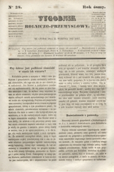 Tygodnik Rolniczo-Przemysłowy. R.8, Nro. 38 (22 września 1845) + wkładka