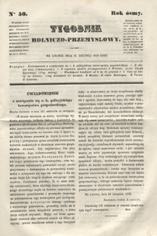 Tygodnik Rolniczo-Przemysłowy. R.8, Nro. 50 (15 grudnia 1845)